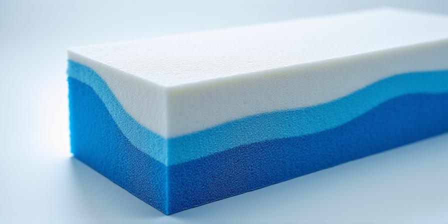 Cross section of orthopedic memory foam