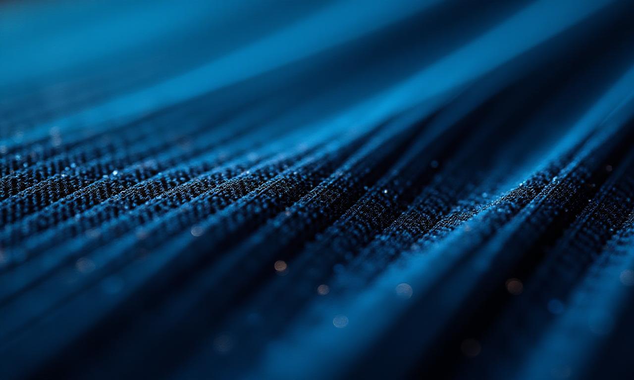 Close up of advanced micro-fiber cooling fabric texture